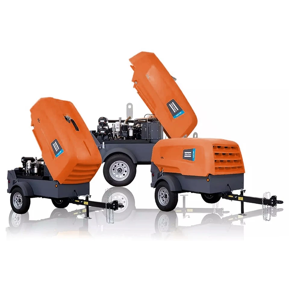Atlas Copco Mobile Mały Sprężarki Holownika Sprężarka powietrza na sprzedaż