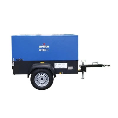 050-7 Liutech Air Compressor175 psi Diesel 7 Bar Maszyna sprężarki powietrza do wydobycia
